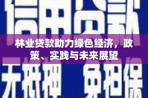 博乐林业贷款助力绿色经济，政策、实践与未来展望