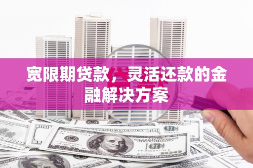 博乐宽限期贷款，灵活还款的金融解决方案