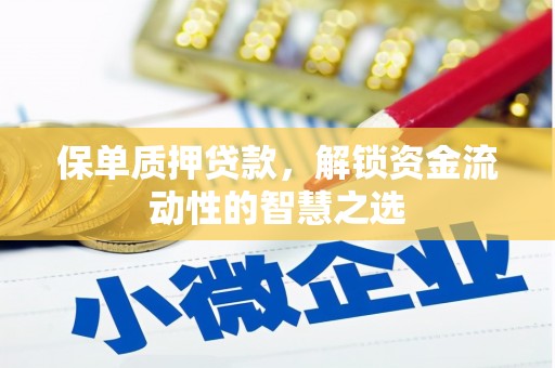 博乐保单质押贷款，解锁资金流动性的智慧之选