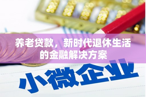 博乐养老贷款，新时代退休生活的金融解决方案