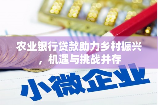 博乐农业银行贷款助力乡村振兴，机遇与挑战并存